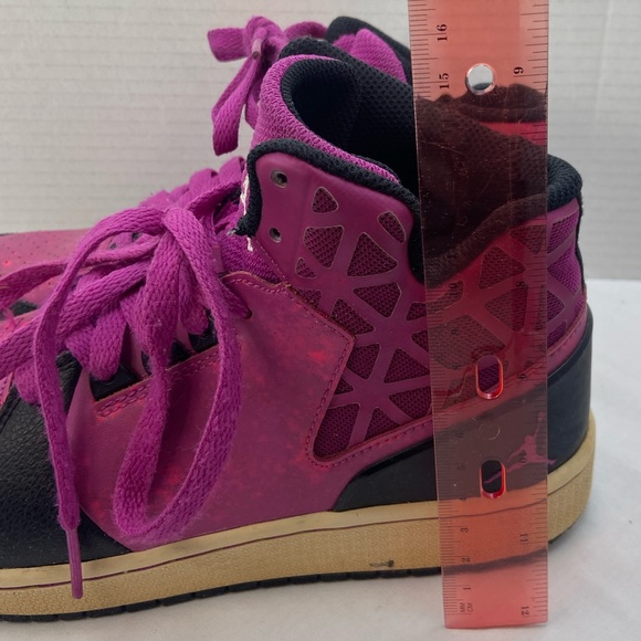 Kids Nike Air Jordon 1 Flight Fuchsia Flash High Top size 5Y  (kids) Pre-owned - Picture 4 of 14